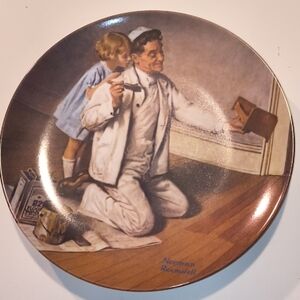 Norman Rockwell The Painter Collector's Plate